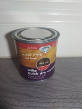 Wilko Quick Dry Varnish Dark Oak GLOSS 250ml