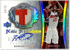2005-06 Upper Deck Exquisite Noble Nameplates Raymond Felton Auto RC #NN-RF /25