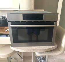 AEG Micromat-Combi Built-In Microwave/Oven Combo Silver Touch Digital Display