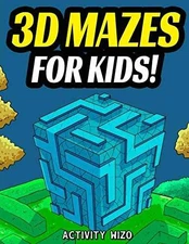 3D Mazes For Kids: Activity Book - Paperback, by Wizo Activity - Acceptable j