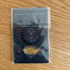1/1000 oz .999 Gold BarsU.S. Army Tank & Eagle w/ COA Card