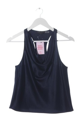 ALICE + OLIVIA Wasserfalltop Damen Top Gr. DE 34 blau Casual-Look
