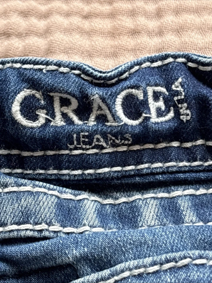 Girls Grace in LA brand Stretch Denim Western boot leg Jeans size 4 - Image 2 of 4
