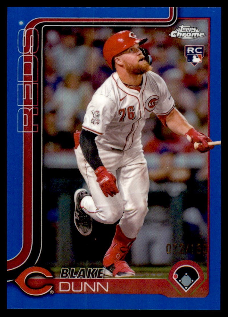 2025 Topps Chrome - Blake Dunn #161 Blue Refractor /150 (RC)