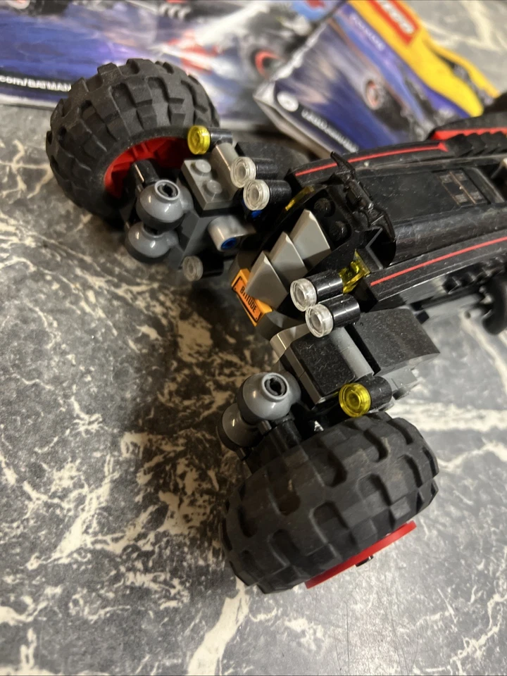VINTAGE RETIRED LEGO THE BATMAN MOVIE 70905 BATMOBILE TOY CAR MANCAVE  - Image 3 of 4