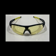 Sunglasses Outdoors Sports/biking /fishing/ Baseball Black Frame /yellow Lenses