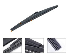 12" Hybrid 3 Section Rear Windshield Window Rain Blade Wiper  For Ford Fiesta Pd