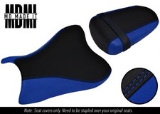 ADATTO PER SUZUKI GSXR 600 750 08-10 SET COPRISEDILI VINILE IMPUGNATURA PERSONALIZZATA NERO E BLU