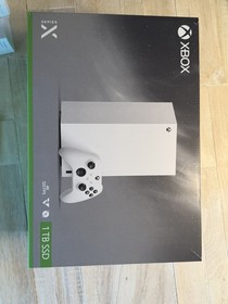 Xbox Series X 1TB SSD Console, Black & White Controllers, Game Pass Ultimate