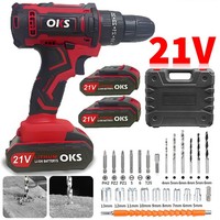 21V Akkuschrauber Set Schlagbohrschrauber Bohrmaschine LadegeräT W/ 2*Akkus