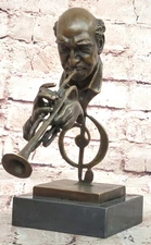 Hot Cast Original Hot Cast Artwork Trumpet Player Bronze Sculpture Gift
