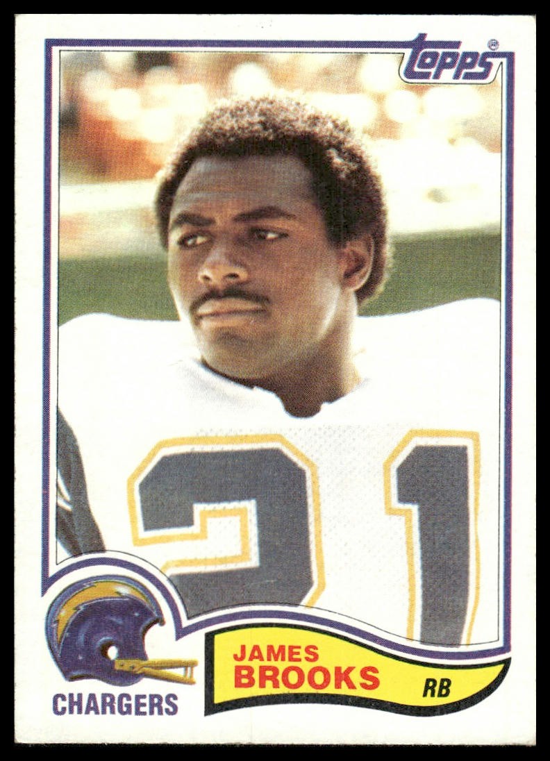 James Brooks Rookie 1982 Topps #226 San Diego Chargers