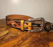 Ariat Women  s Belt Floral Embossed A1534008 Large NWT