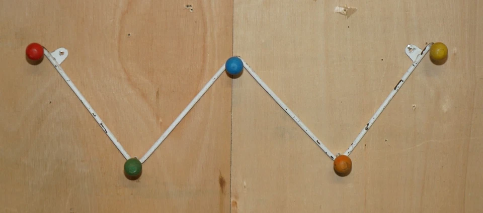 ОРИГИНАЛЬНЫЙ СЕРЕДИНЫ ВЕКА СОВРЕМЕННЫЙ АТОМНЫЙ КОСМИЧЕСКИЙ ВЕК НАСТЕННЫЙ ВЕШАЛКА ДЛЯ ПАЛЬТО СУПЕР КЛАССНЫЙ - Изображение 2 из 4