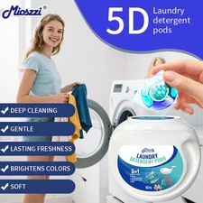 Mioszzi Laundry Bulk Pods ,Ocean Scent Eliminate Gym/Smoke Odors, 3-in-1 Formula