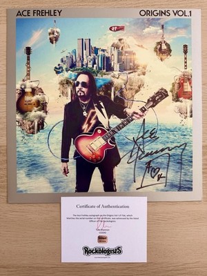 Ace Frehley Origins Vol 1 SIGNED Album LP Flat AUTOGRAPHED KISS