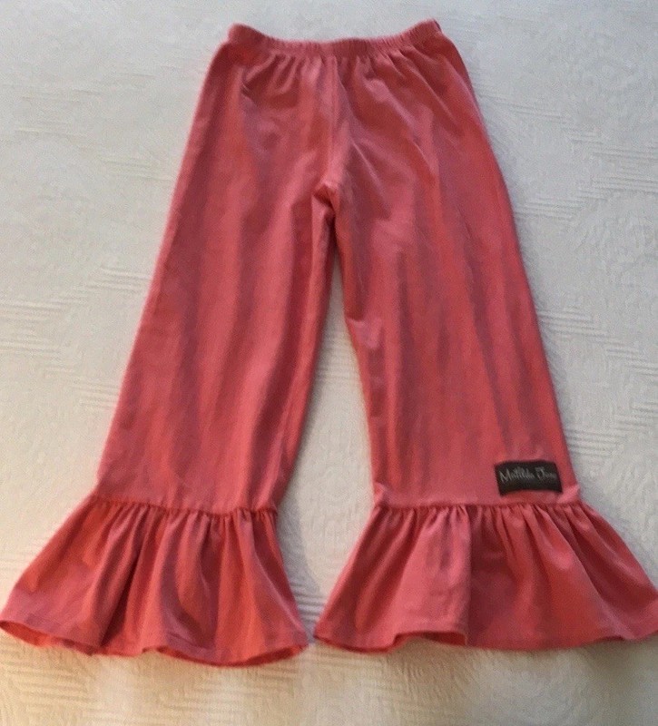 Matilda Jane Pink Ruffle Bottoms Pull On Pants Girls Size 8