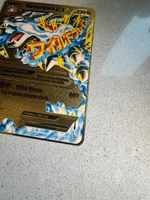 Pokémon Mega Mcharizard EX Gold Foil Card 230 Hp