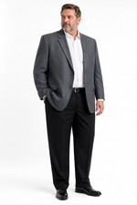 JOSEPH & FEISS jacket blazer pinstripe gray 6...
