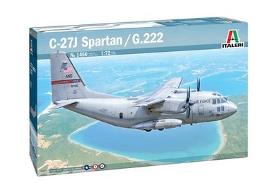 ITALERI, C-27A Spartan/G.222 Flugzeug zum Zusammenbauen und Lackieren, 1/72, ...