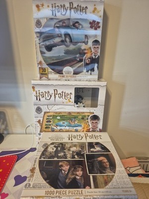 harry potter lot of 3 jigsaw puzzles complete