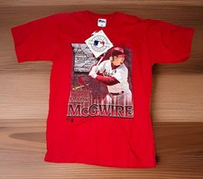 Vintage 90s Mark McGwire T-Shirt Men  s M Red St. Louis Cardinals Pro Player NWT