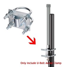 TV Antenna U-Bolt Outdoor Clamp Mount To Mast Pole U-Bolts Aerial Antenna