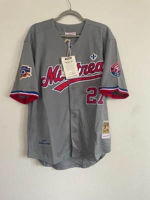 Vintage Vladimir Guerrero jr jersey Montreal Expos Gray Men's size Canada