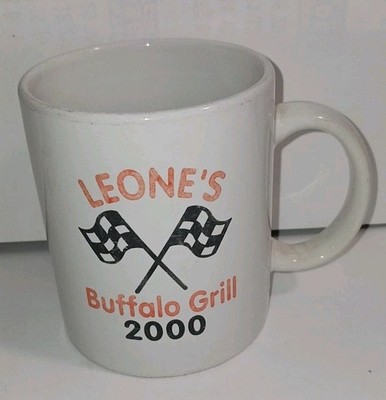 Leone s Buffalo Grill 2000 Jamestown NY OOB Historic Stagecoach Mug