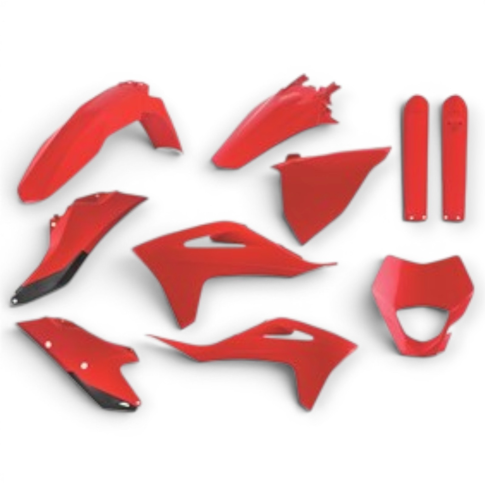 GASGAS EC250 EC300 EC250F POLISPORT PLASTIC KIT RED 2021-2023 FORK GUARDS