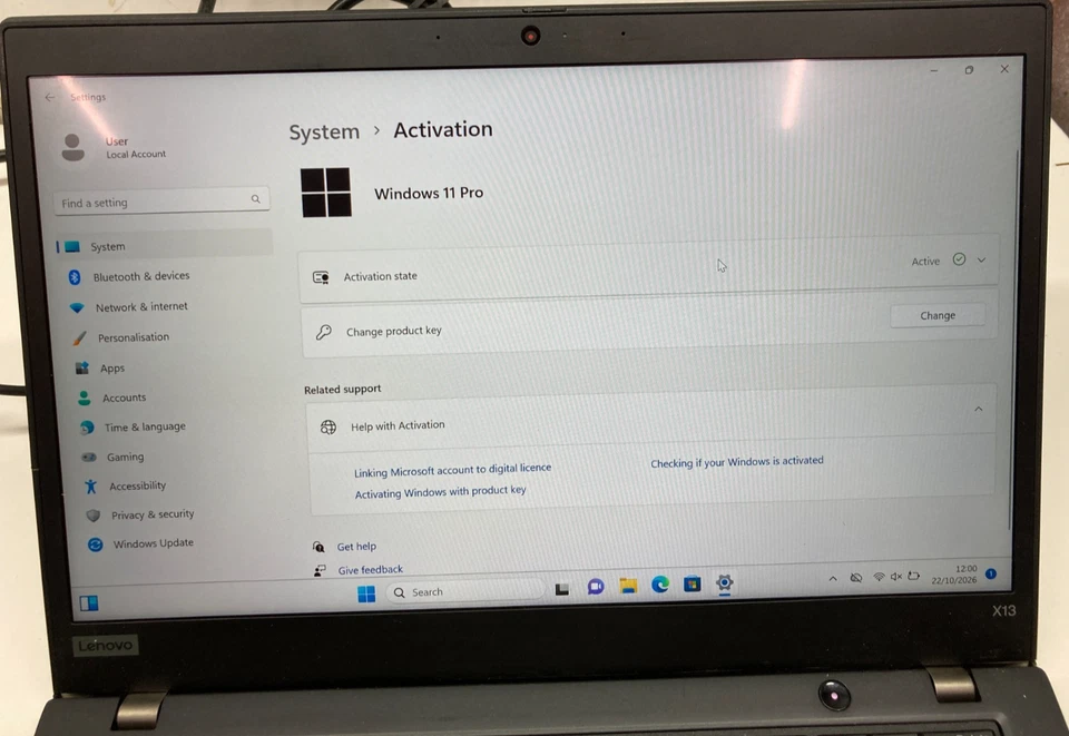 Lenovo ThinkPad X13 G1 · i5-10210U · 8GB · 500GB, photo 4 of 5