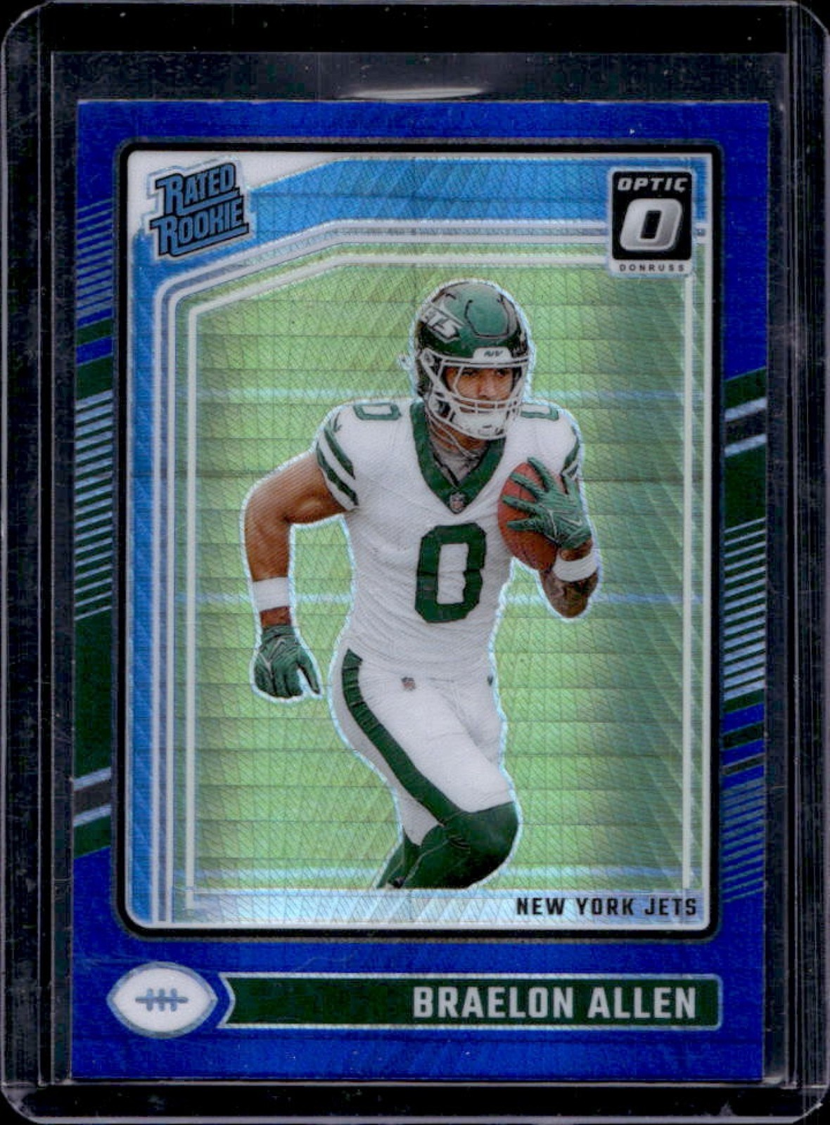 2024 Panini Donruss Optic Braelon Allen Blue Hyper Rated Rookie #211 Jets