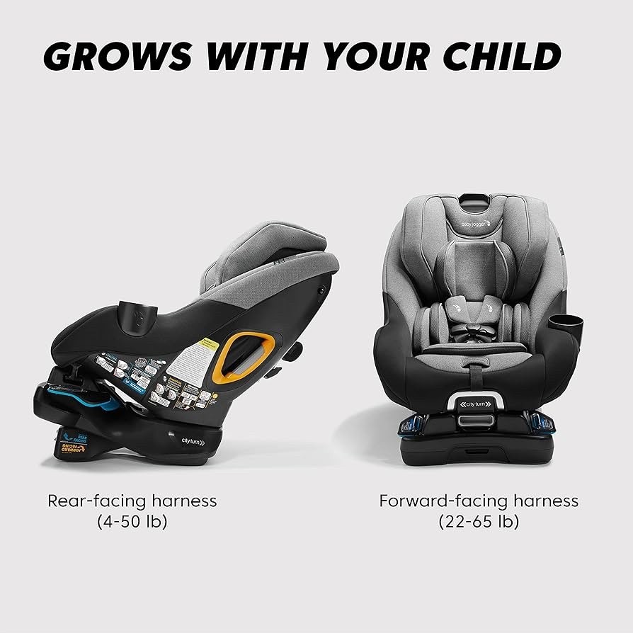 Baby Jogger City Turn Rotating Convertible Car Seat_Onyx Black