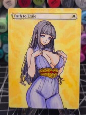 Path To Exile | MTG *Altered Hand Colored Original Art Anime - Hinata 22126