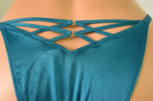 Victoria's Secret MEDIUM *VERY SEXY* SMOOTH STRAPPY ADJUSTABLE BRAZILIAN Jade - Picture 6 of 6