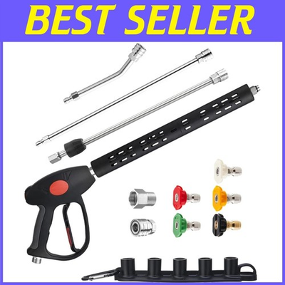 #ad 4000 PSI High Pressure Washer Gun with Extension Wands $83.98