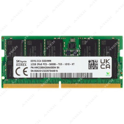 SK hynix DDR5 SODIMM 32GB 2枚 計64GB Hynix 32GB DDR5-5600 PC5-44800 2Rx8 ECC SODIMM Server Memory RAM