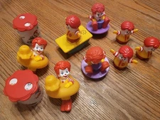 10 Lot Fisher Price Little People Ronald McDonald Figures Ducky See Saw Go Round