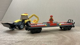 LEGO City Train - Wagon with Excavator - Part 4 from Set 60098 with BA