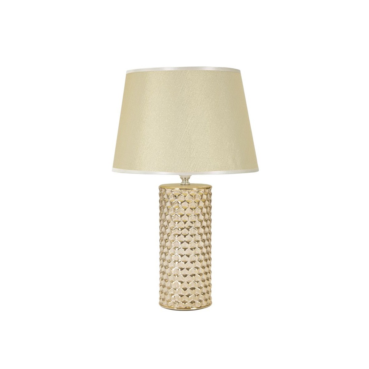 Lampe dorée chic Glam de 47cm, luminaire haut de gamme en métal pour chambre