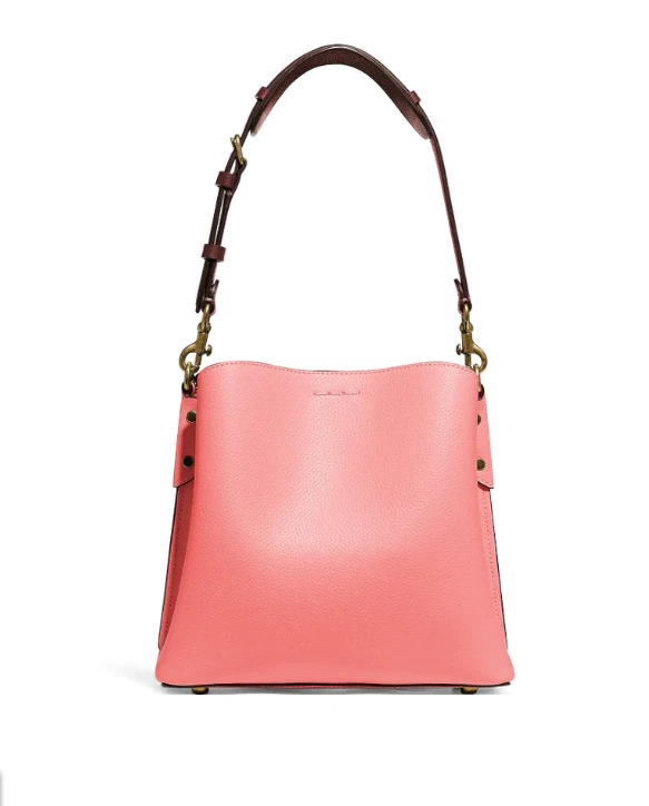 COACH SECCHIELLO IN PELLE DI SALICE Colorblock TOTE in rosa caramella multi prezzo al pubblico $398