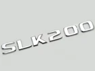 Silver Chrome SLK200 Car Letter Number Rear Boot Badge Emblem For Mercedes Benz
