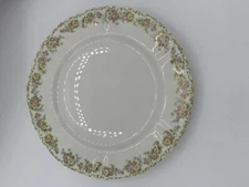Vintage Syracuse China O.P.CO.  Pink Flowers 8 1/4" Plate Mint Condition
