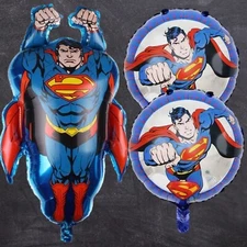 SUPERMAN super man BALLOONS birthday party supplies favor centerpiece decoration