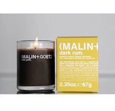 Malin Goetz Dark Rum / 70g Miniature Edition New w Box Cafe Candle Mod Homes