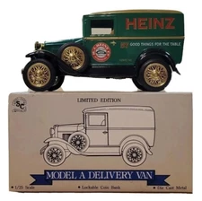 VTG 1995 H.J.Heinz Co. Lockable Bank w/Key, Ford Model A Delivery Van, Preowned 