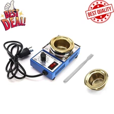 Solder Pot, 150W 110V, 50Mm Soldering Bath Titanium Plate, Capacity 500G 200-450