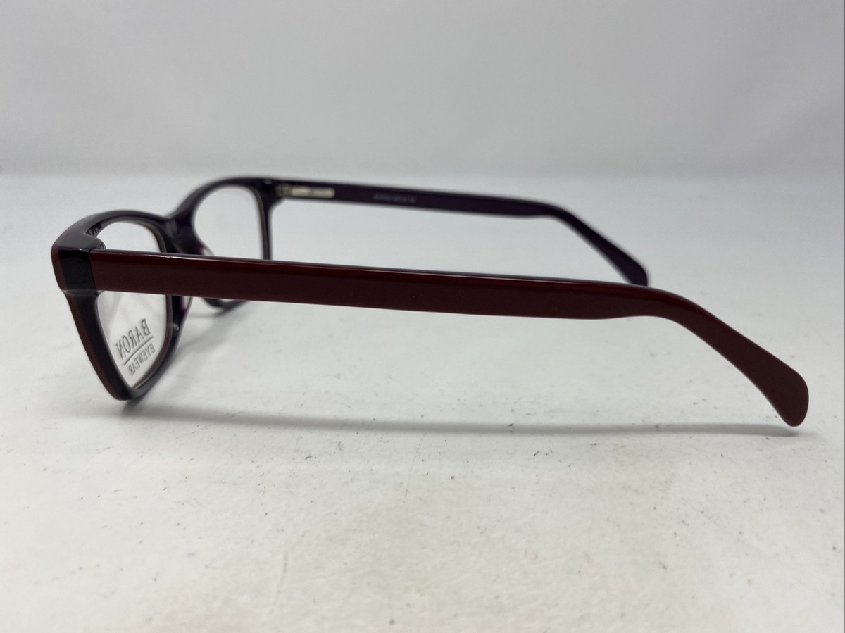 【baron.n】 Baron Eyewear BZ124 BG 54-17-140 Burgundy Plastic Full Rim