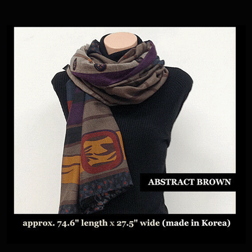 High Quality Soft Material Wide n Long Scarf - Shawl Size Made in Korea -Special - Picture 3 of 34