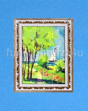 Vintage Barbie Modern Art #1625 Inspired Accessory Painting REPRO REPRODUCTION 